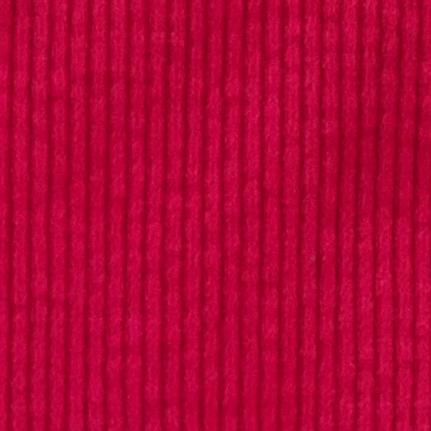 Velours moyen rouge-framboise foncé